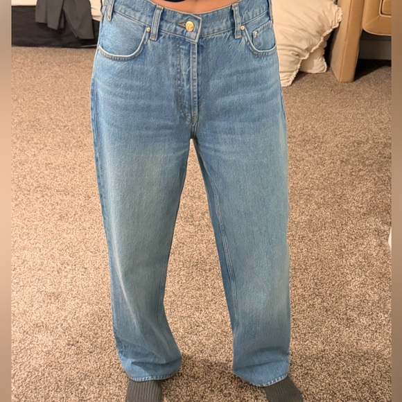 🏷️ANINE BING GAVIN LONG JEAN - ATLANTIC BLUE INSEAM 28”. Size 27 - Picture 2 of 8